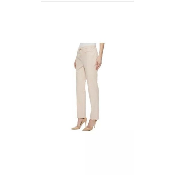 Stretchy Pants Size 12 By Ellen Tracy Beige Color - Picture 3 of 4
